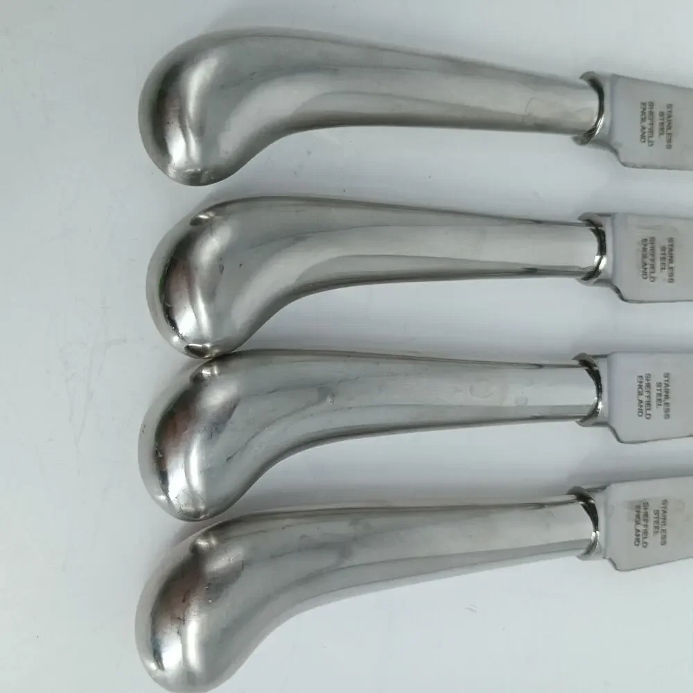 4X SK Cooper Bros QUEEN ANNE Stainless Steak Knives Sheffield England